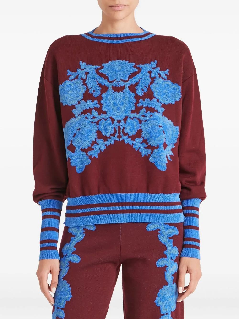 Floral-Embellishment Wool Sweater by Temperley London