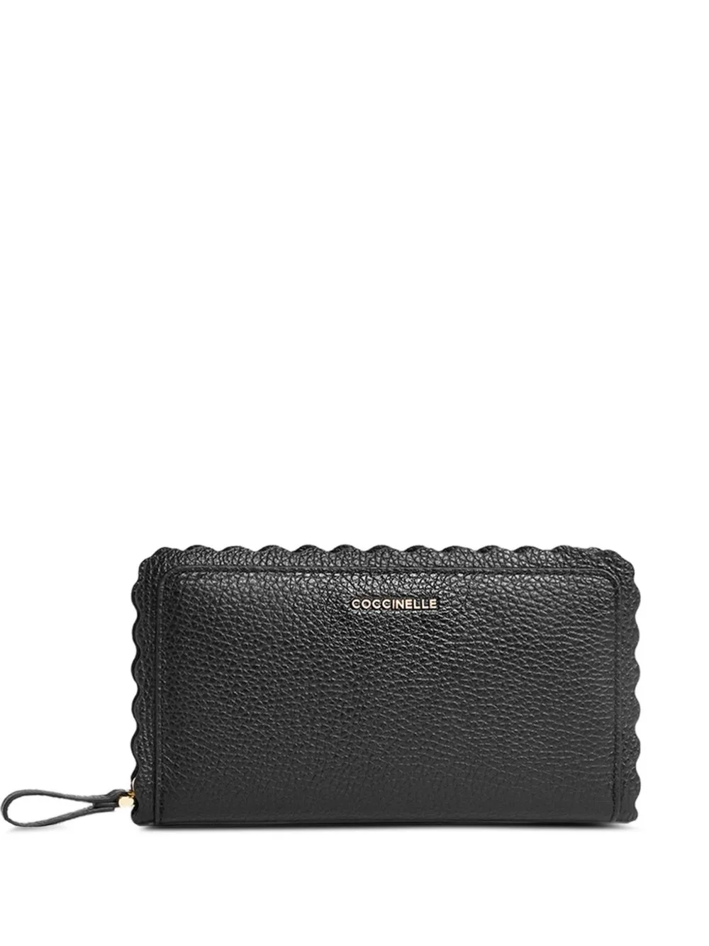 Large Leather Lacer Scalloped-Edge Wallet by Coccinelle