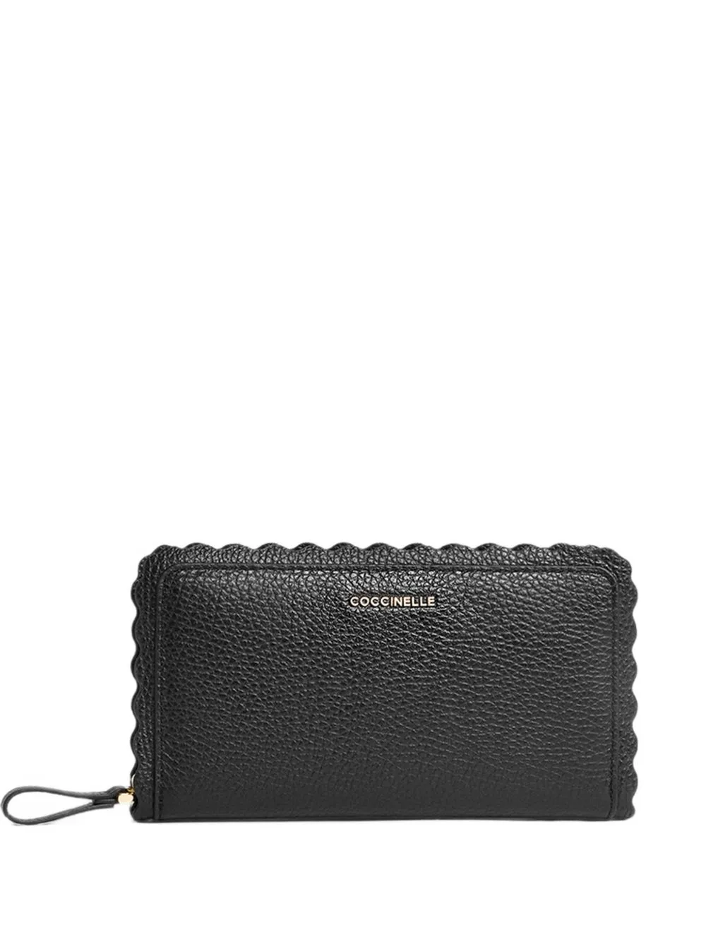 Large Leather Lacer Scalloped-Edge Wallet by Coccinelle