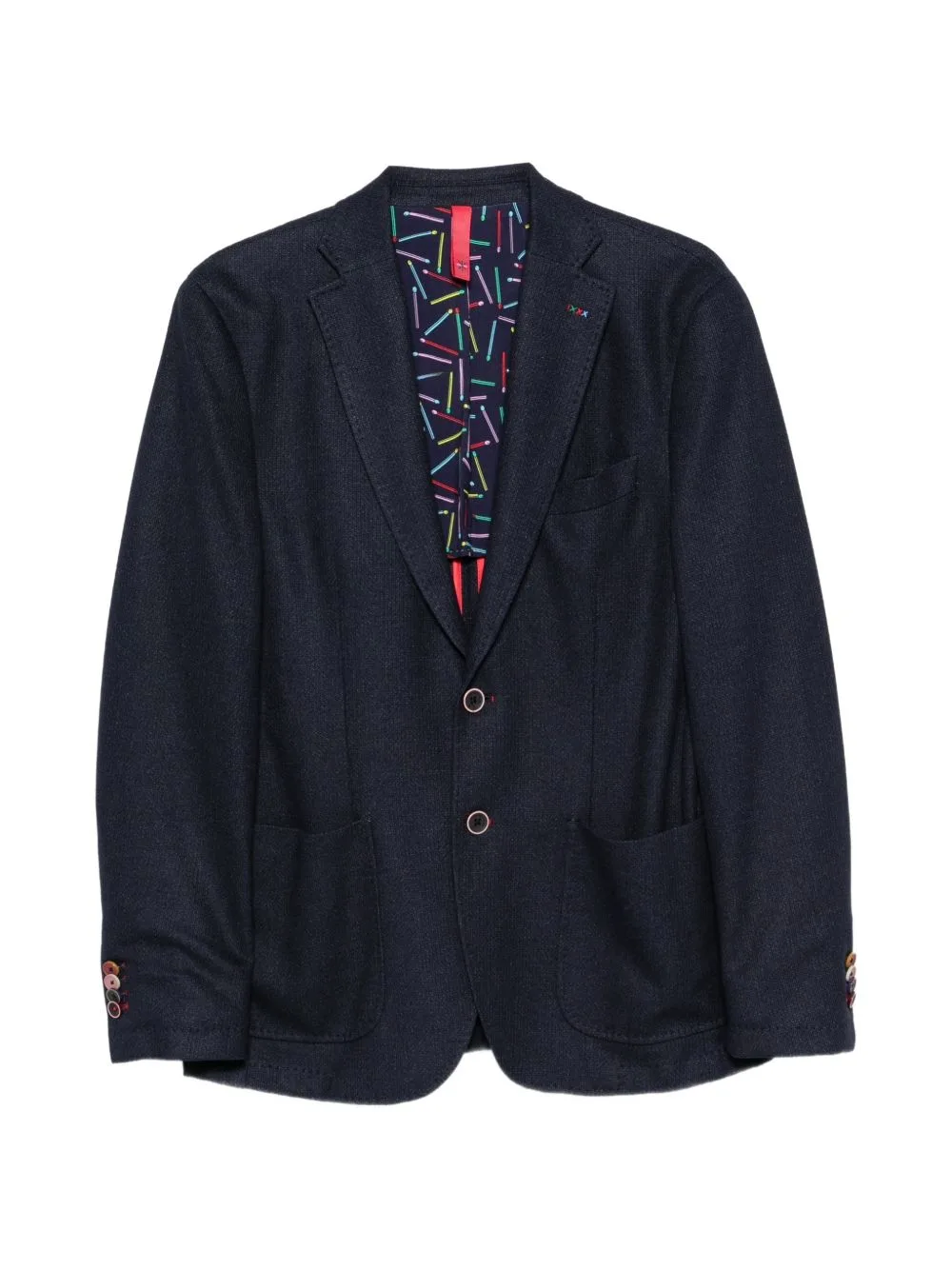 Chevron Jersey Blazer by Manuel Ritz