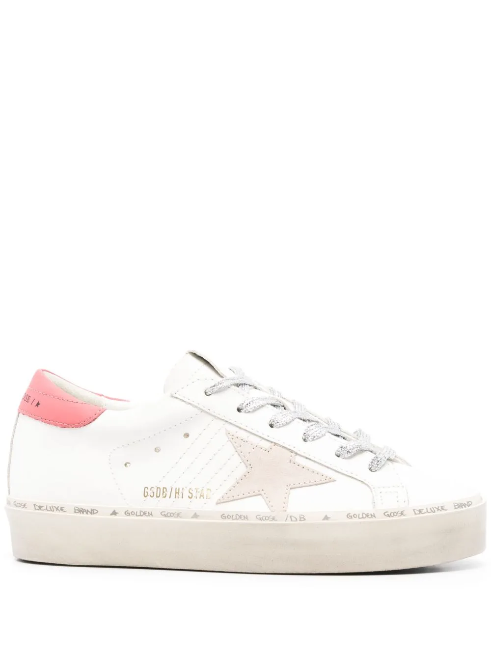 Hi Star Leather Sneakers by Golden Goose