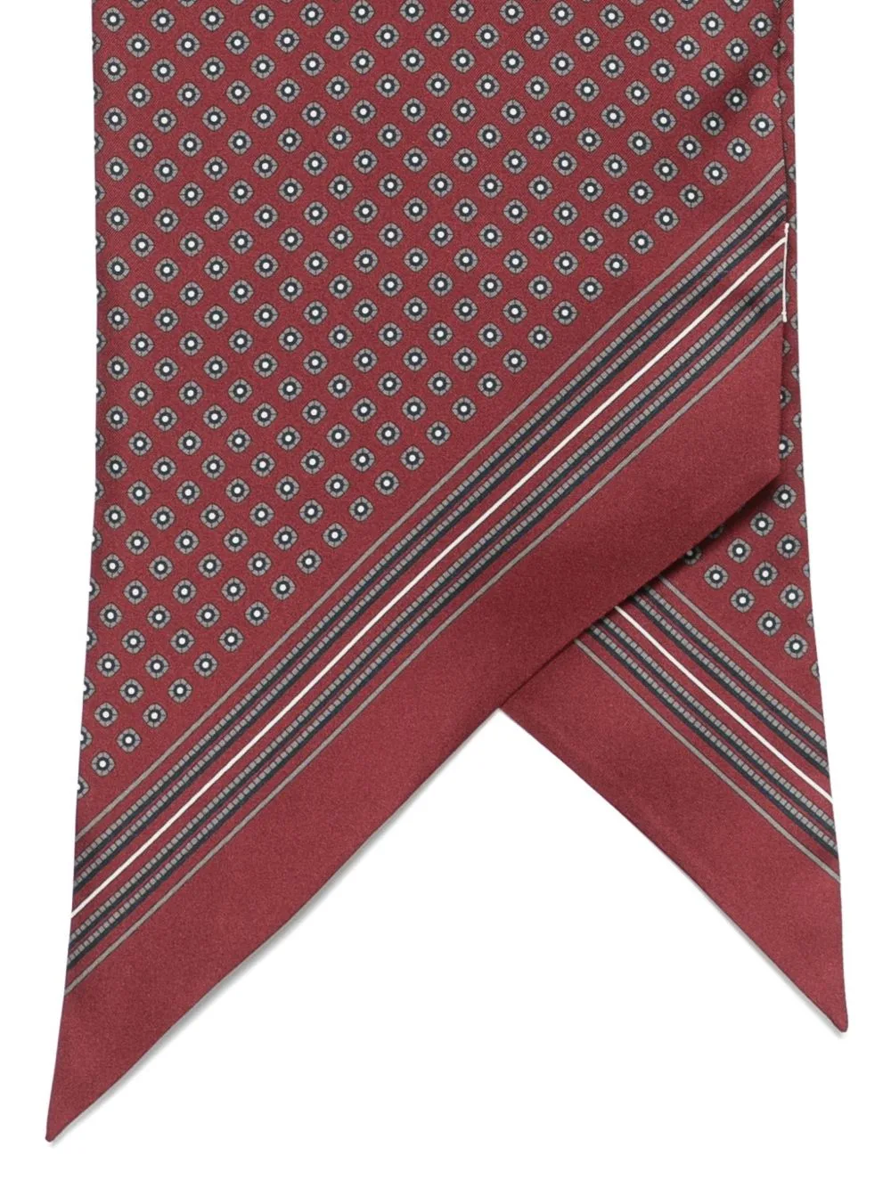 Geometric-Print Pointed-Tip Scarf by Saint Laurent