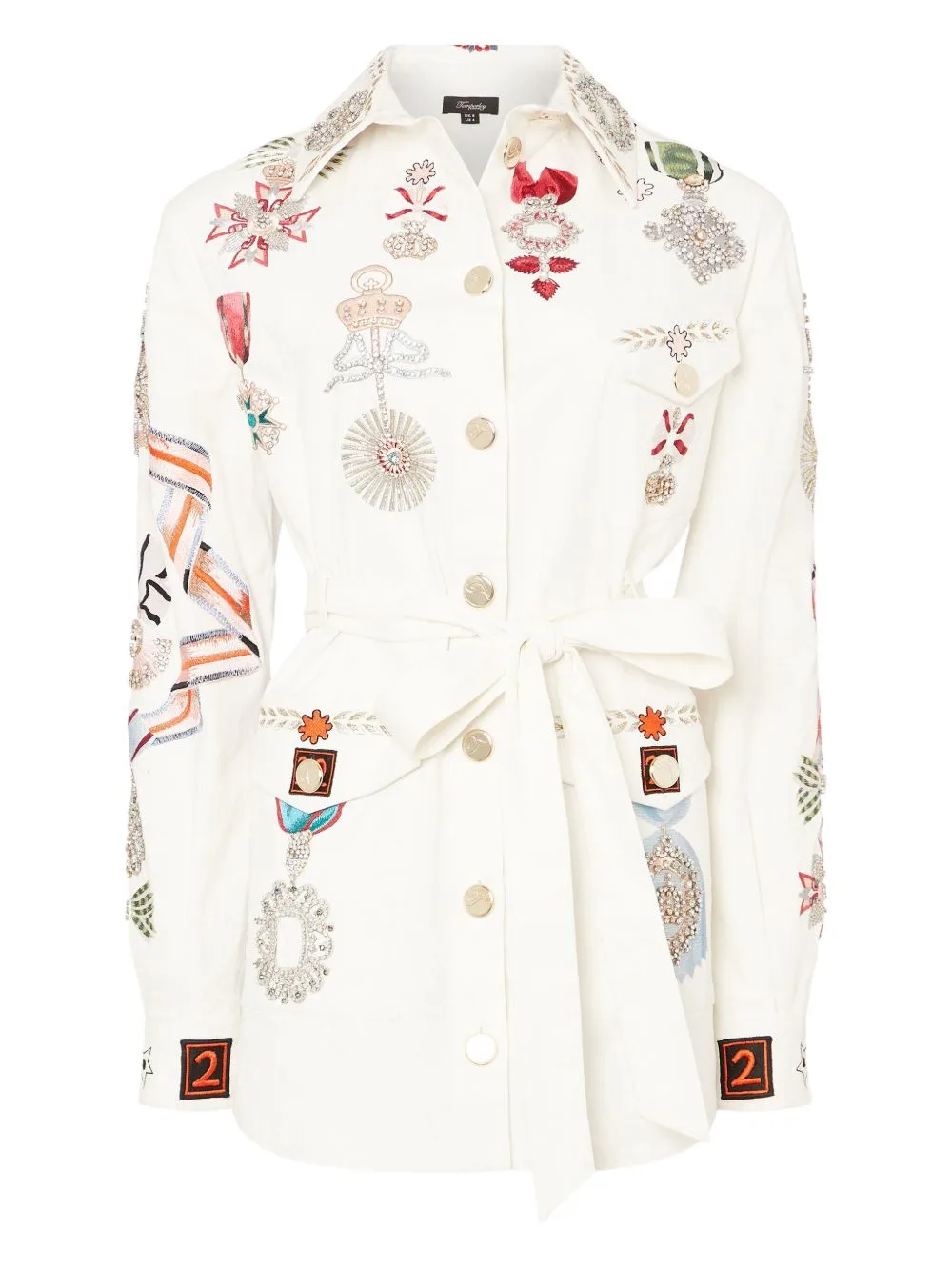 Diamantine Shirt Jacket by Temperley London
