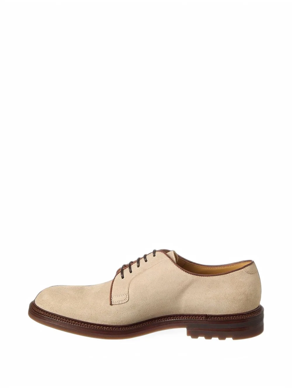 Suede Leather Derby Shoes by Brunello Cucinelli