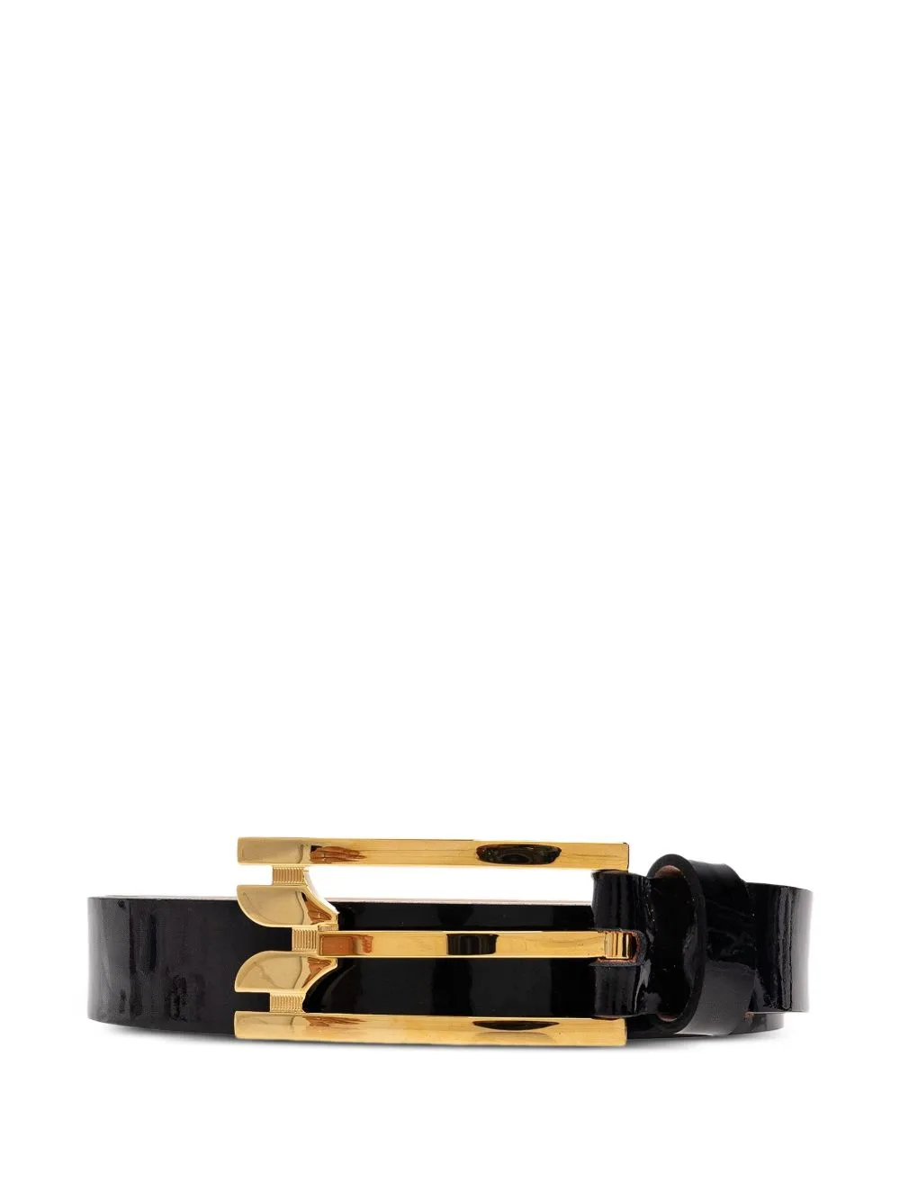 Wide-Buckle Leather Belt by Victoria Beckham