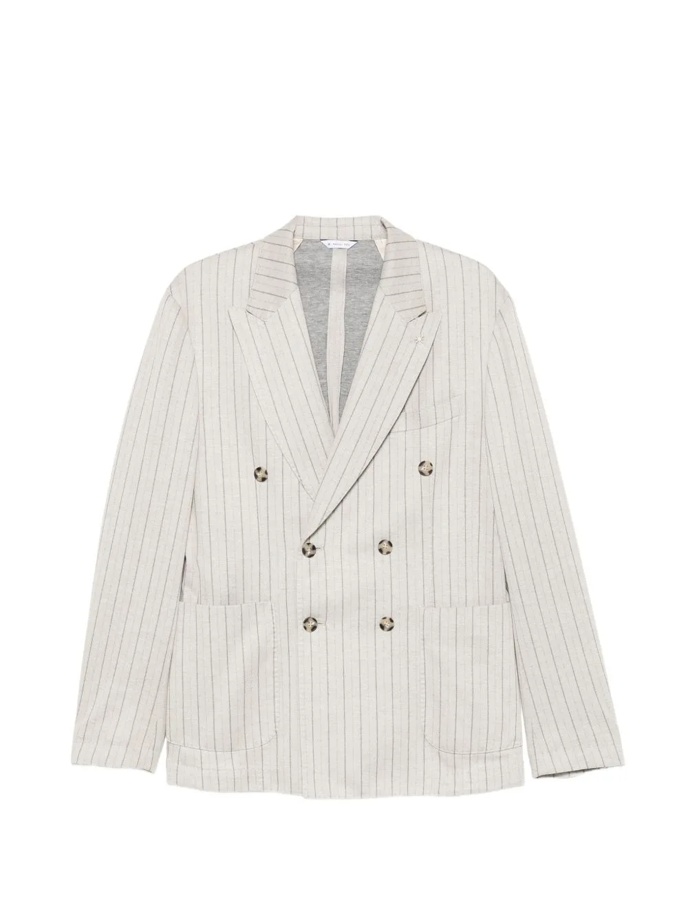 Double-Breasted Regimental-Stripe Blazer by Manuel Ritz