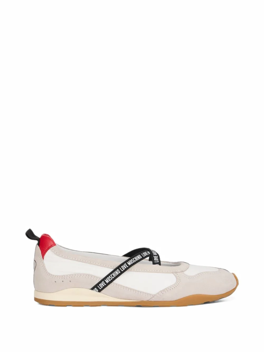 Logo-Embellishment Ballet Flats by Love Moschino
