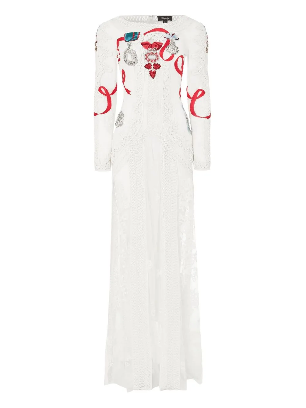 Diamantine Floral-Lace Dress by Temperley London