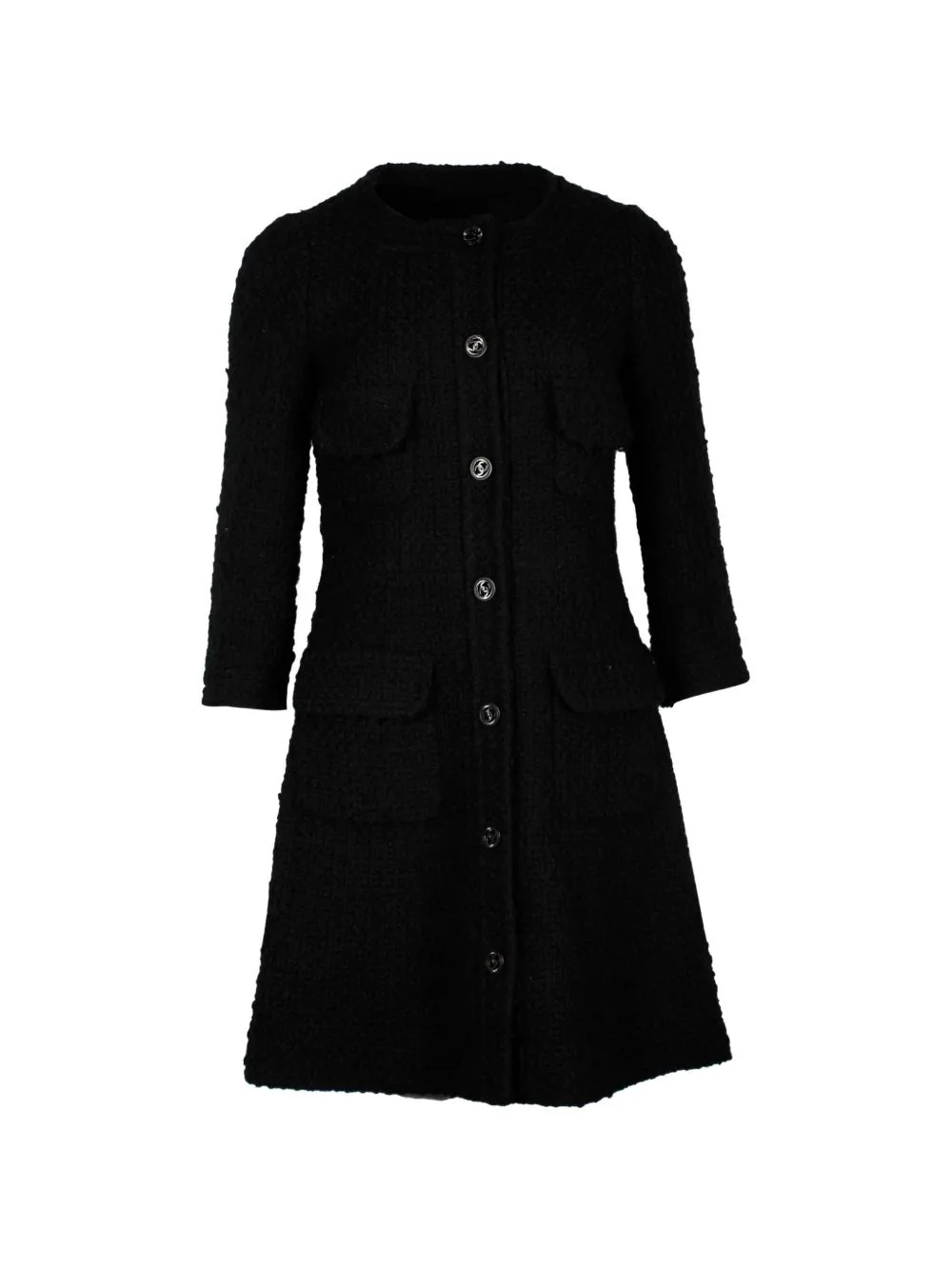 Button-Down Quarter-Sleeve Coat by CHANEL Pre-Owned