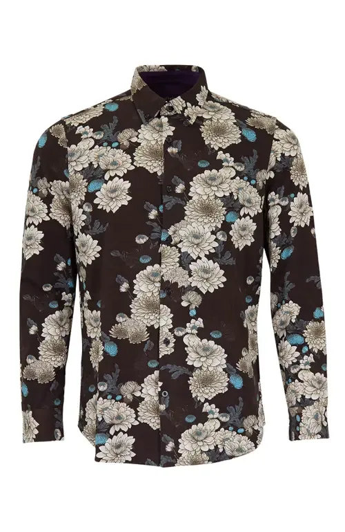 Sawyer Knit Button-Up Shirt by Lords of Harlech
