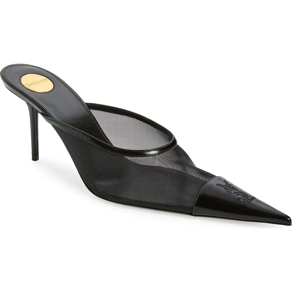 Renee Pointed Toe Mule by Saint Laurent