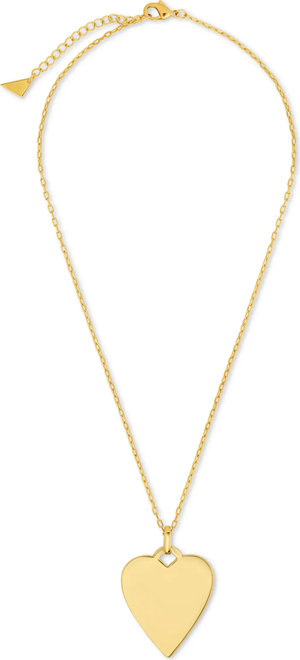 Rita Polished Heart Statement Necklace by Sterling Forever