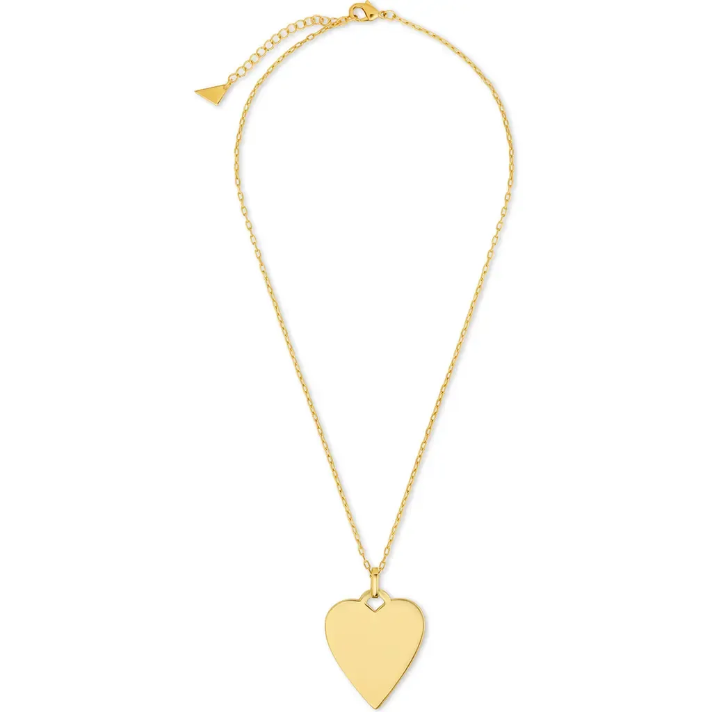 Rita Polished Heart Statement Necklace by Sterling Forever