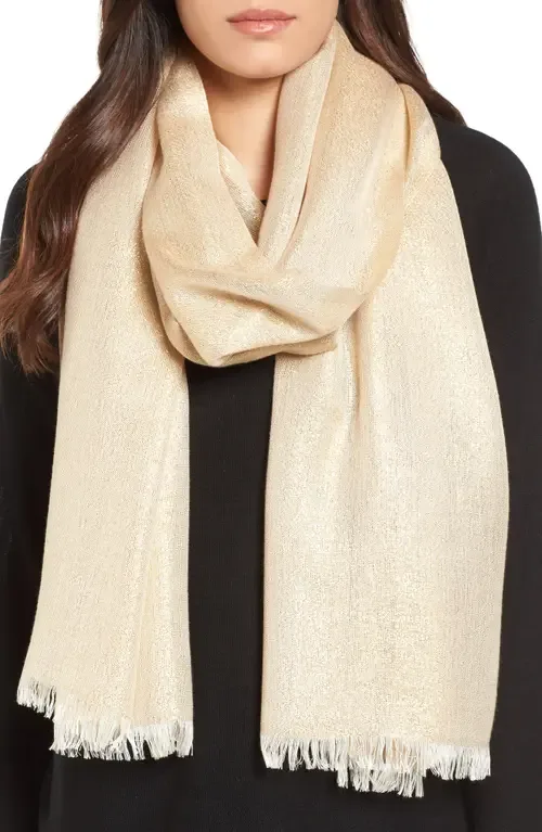 Metallic Lightweight Wrap by Nordstrom