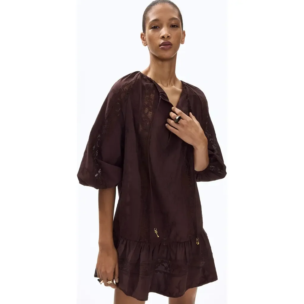 Lace-Inset Tunic Dress by H&M