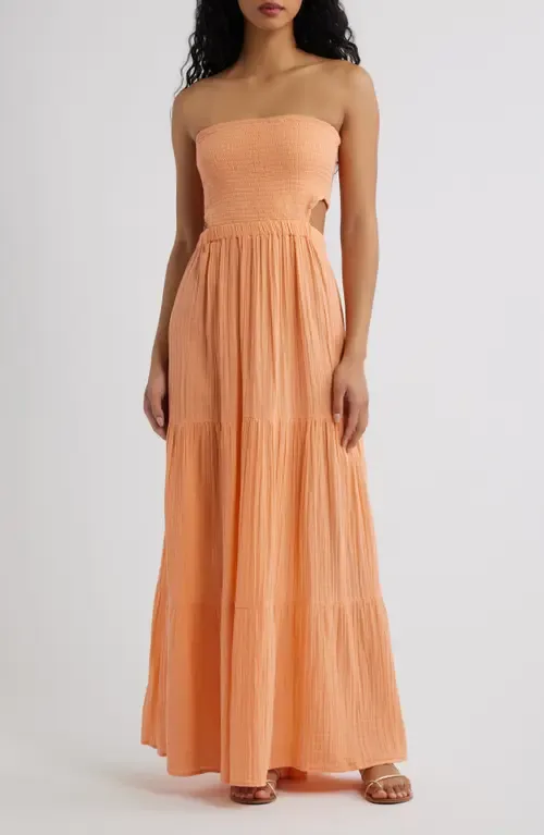 Premium Surf Strapless Cutout Maxi Dress by Rip Curl