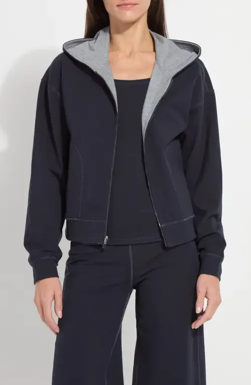 Jovie Reversible Zip Hoodie by Lysse