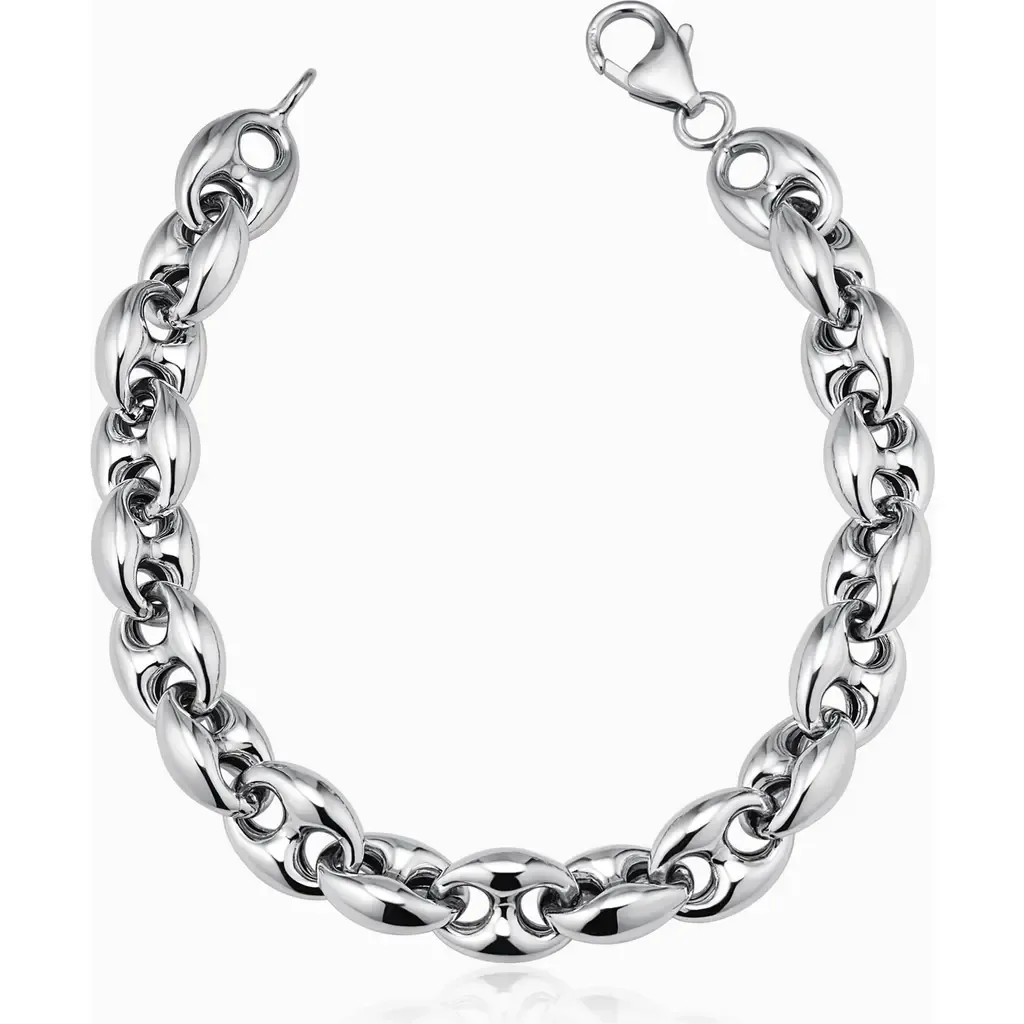 Sterling Silver Chunky Mariner Bracelet