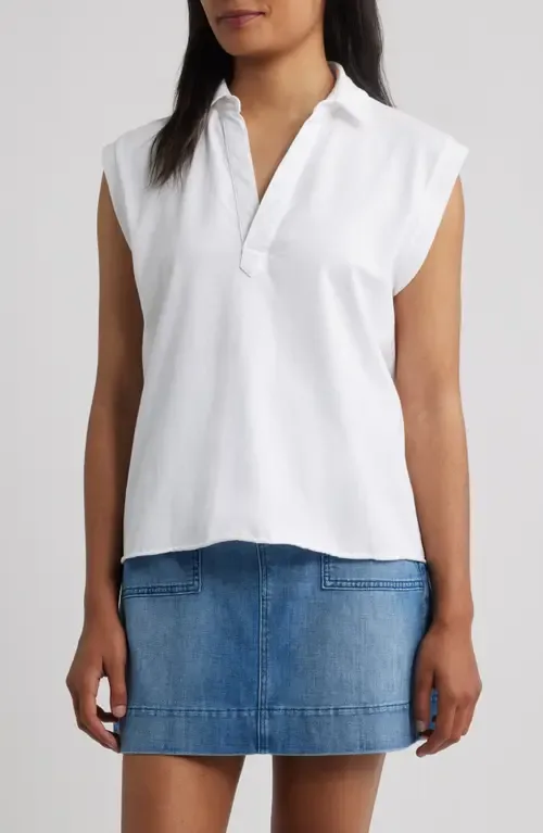 Sleeveless Collared Top by Frank & Eileen