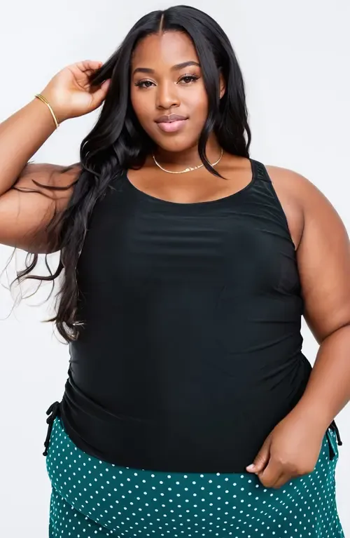 Maya Tankini Swim Top with Built-In Bra by Calypsa