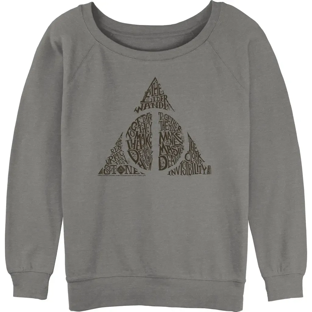 Deathly Hallows Secret Long Sleeve Oversized Sweatshirt by HARRY POTTER