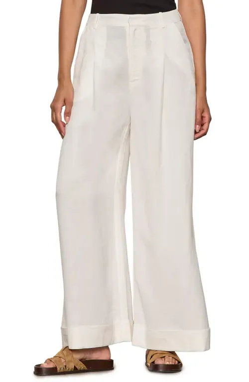 Terrace Linen Blend Wide Leg Pants by Sanctuary