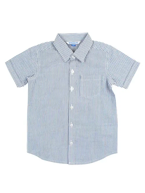 Short Sleeve Button Down Shirt by RuffleButts