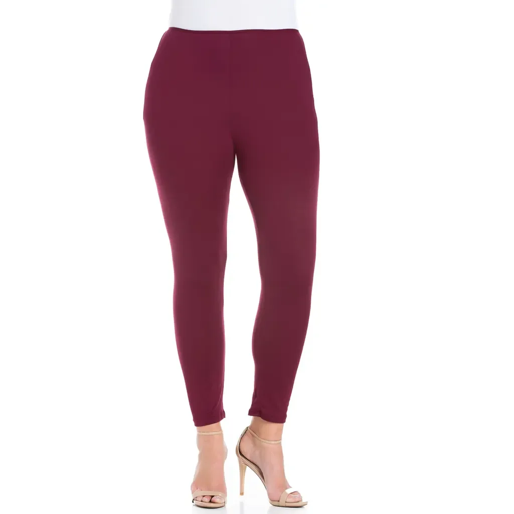 Stretch Ankle Length Leggings by 24seven Comfort Apparel