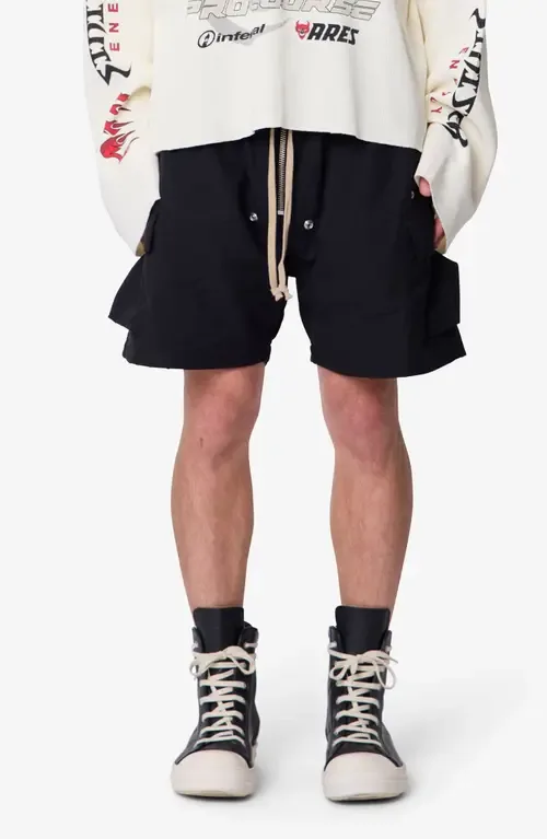 Mesh Mud Cotton Cargo Shorts by mnml