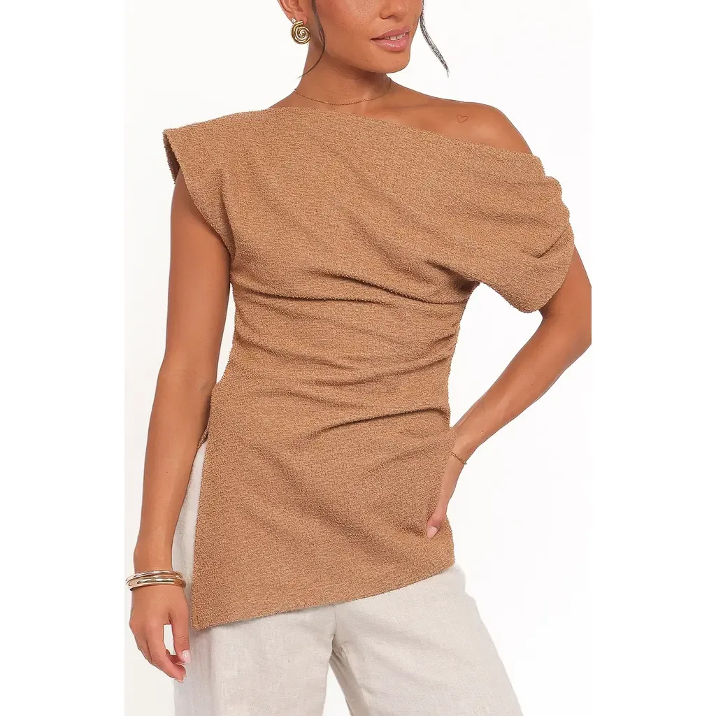 Selma One Shoulder Knit Top by Petal & Pup