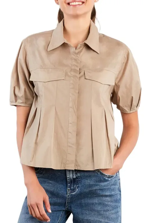 Pincess Pleated Shirt by Wash Lab Denim