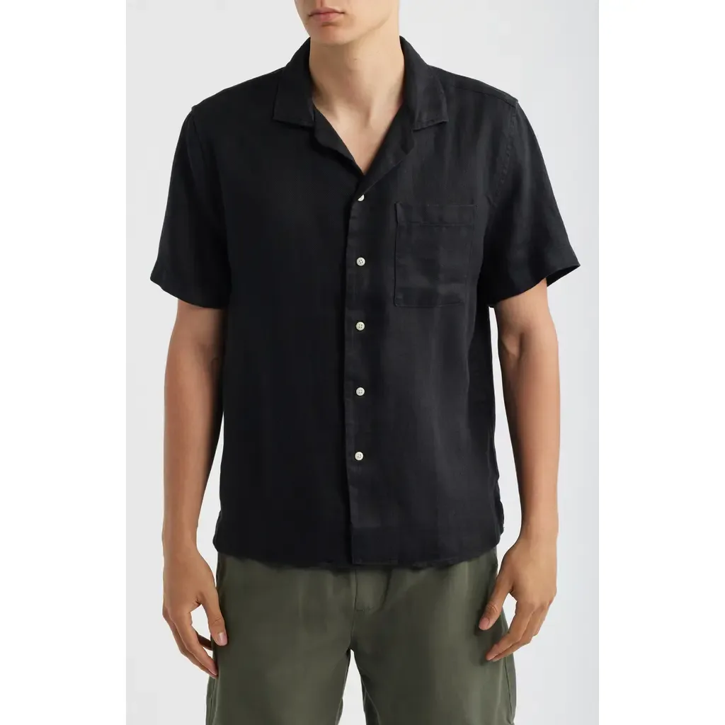 Organic Linen Camp Shirt by ALEX CRANE