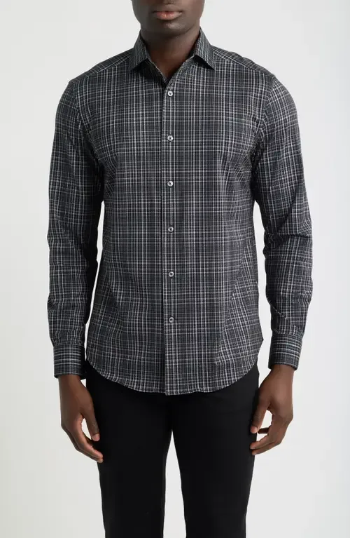 OoohCotton Devon Plaid Performance Shirt by Bugatchi