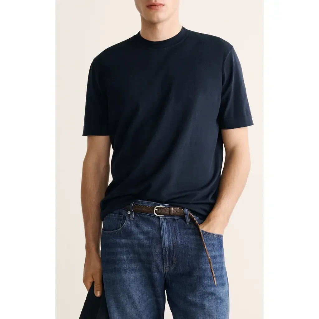 Cotton & Silk T-Shirt by MANGO