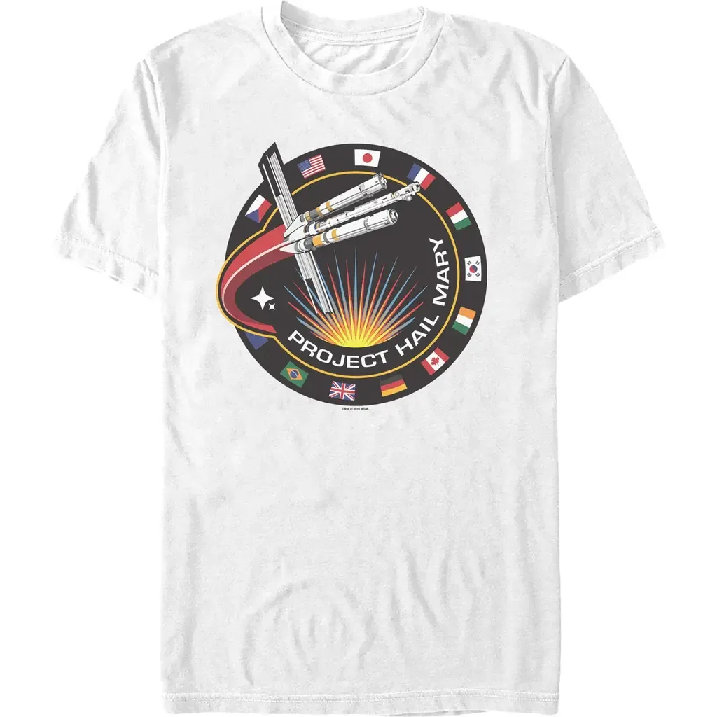 Spacecraft Patch Short Sleeve Graphic T-Shirt by Project Hail Mary