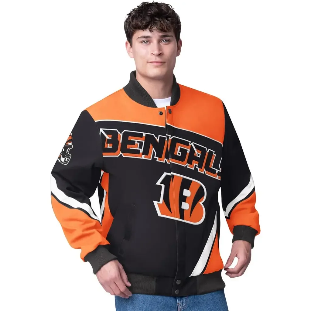 G-III Extreme Cincinnati Bengals Maximum Racing Full-Snap Jacket by G-III Extreme