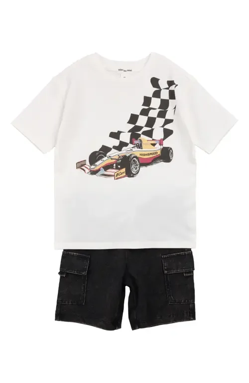 Grand Prix Organic Cotton Graphic T-Shirt & Shorts Set by miles