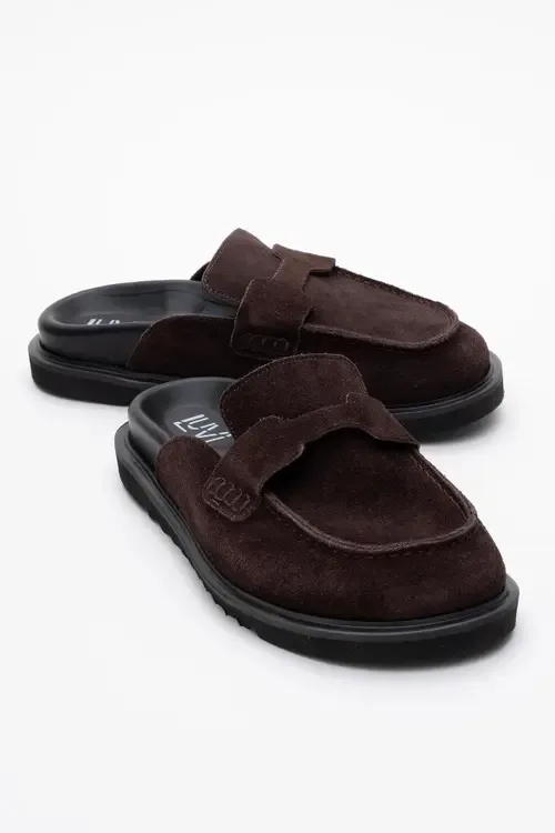 Laven Suede Leather Clogs by Forever & Always Shoes