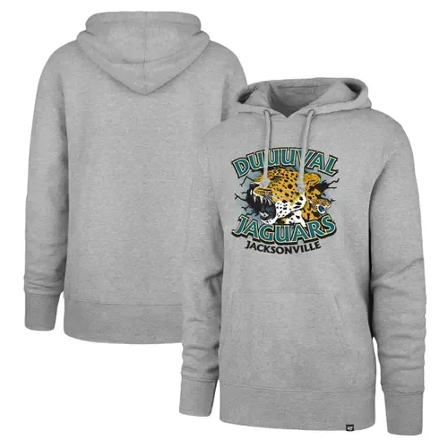 '47 Gray Jacksonville Jaguars Duuuval Regional Headline Pullover Hoodie by '47