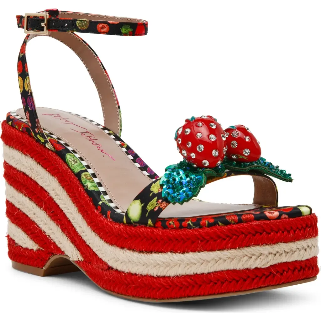 Bobbie Platform Wedge Sandal by Betsey Johnson