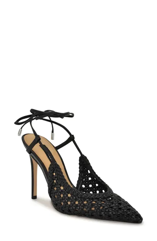 Fessla Ankle Wrap Pointed Toe Pump