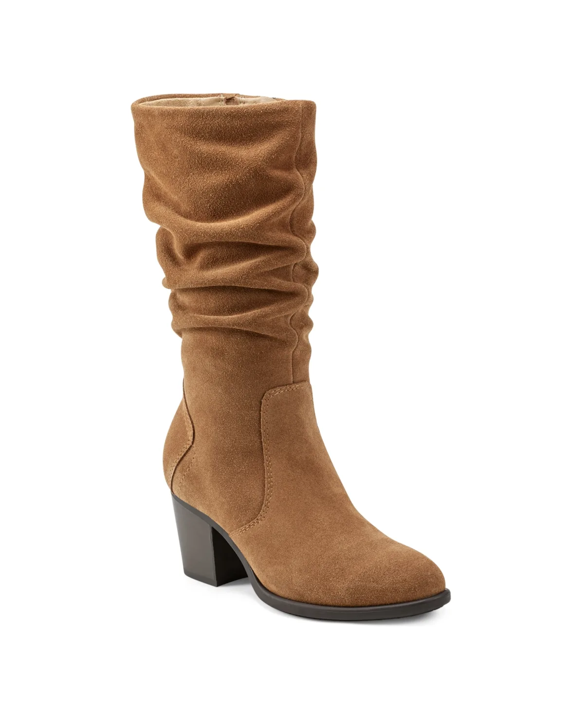 Vine Narrow Calf Block Heel Boots by Earth