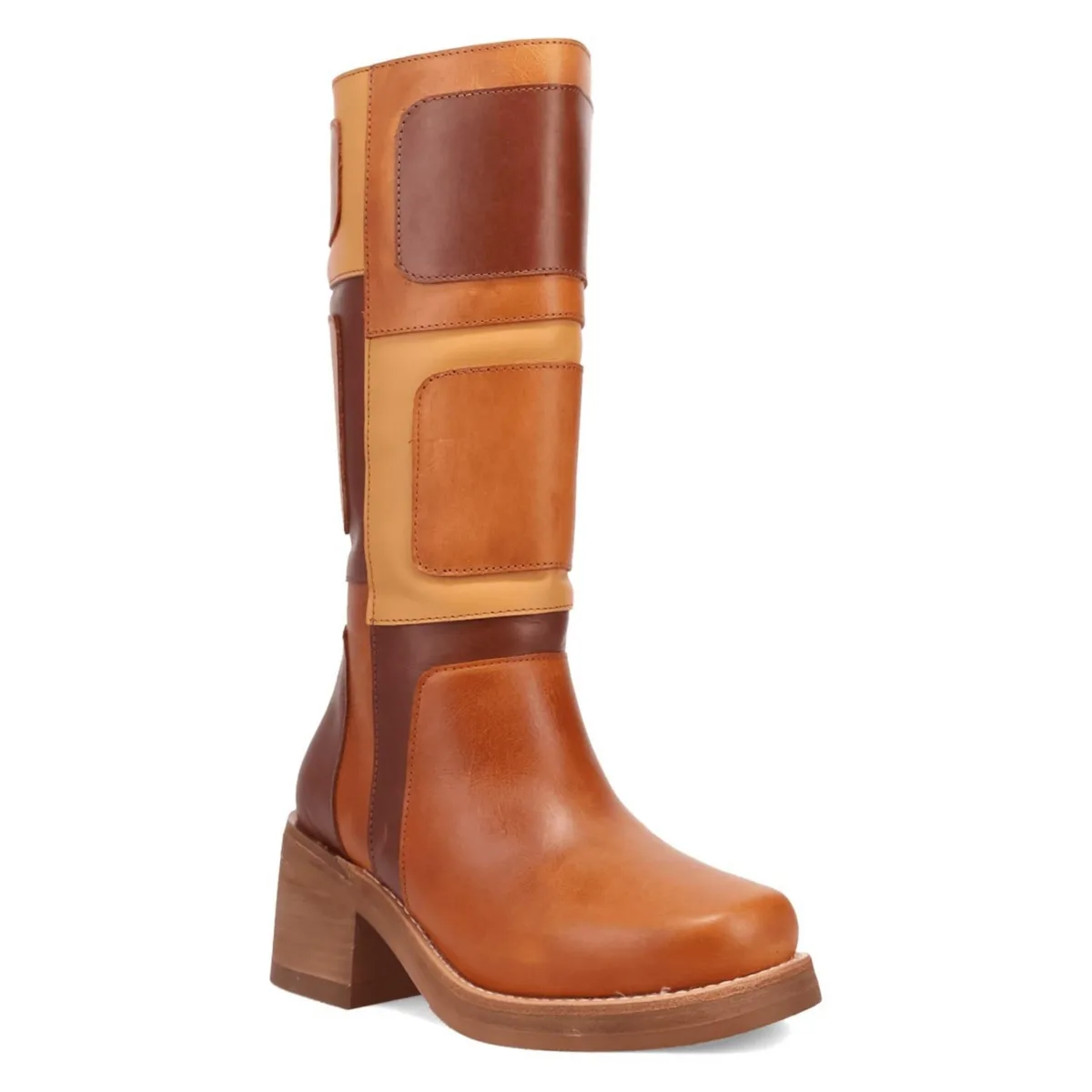 Patches Leather Boot by Dingo