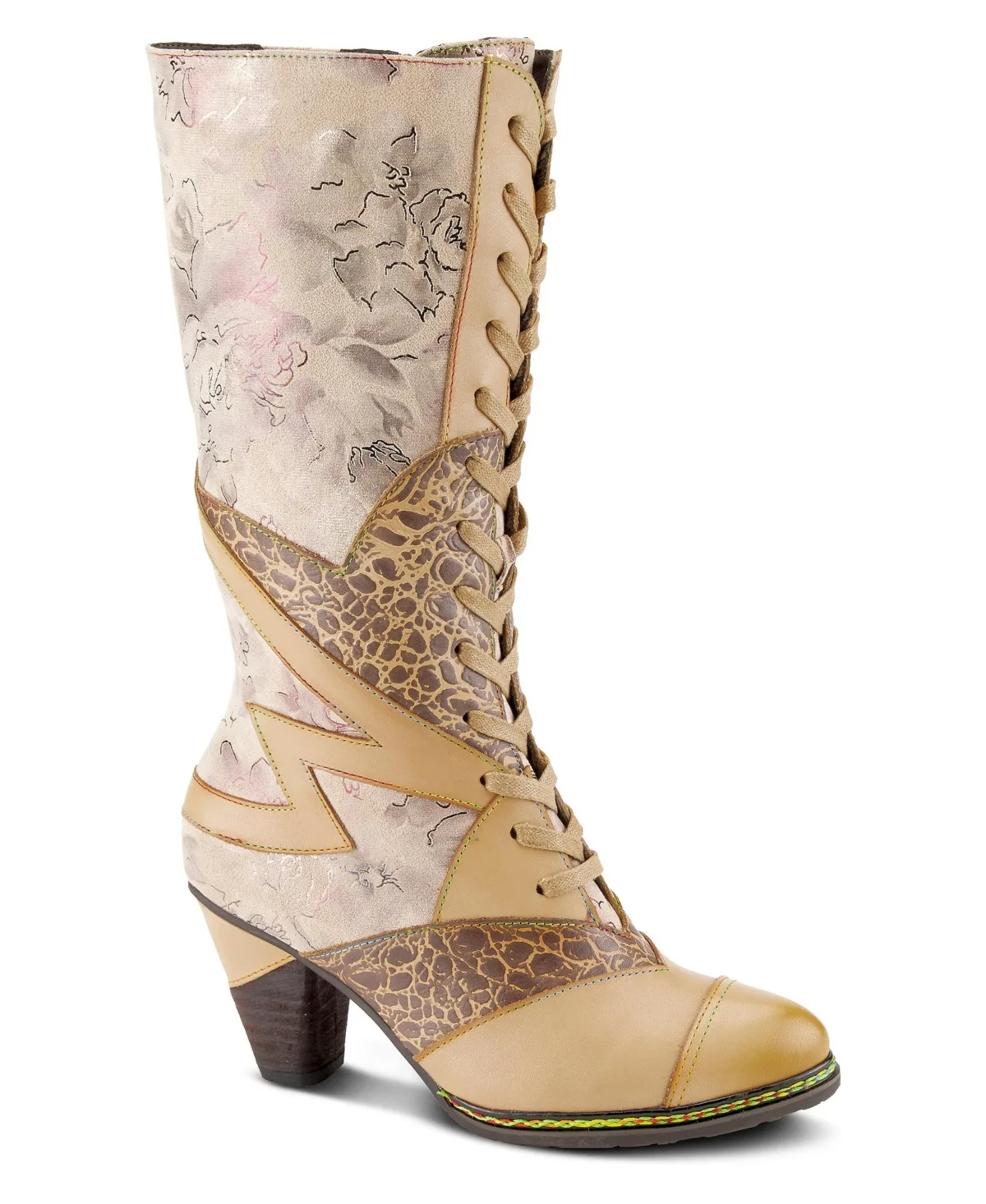 Spring Step Malagie-Croco Tall Boot with Genuine Leather by L'artiste
