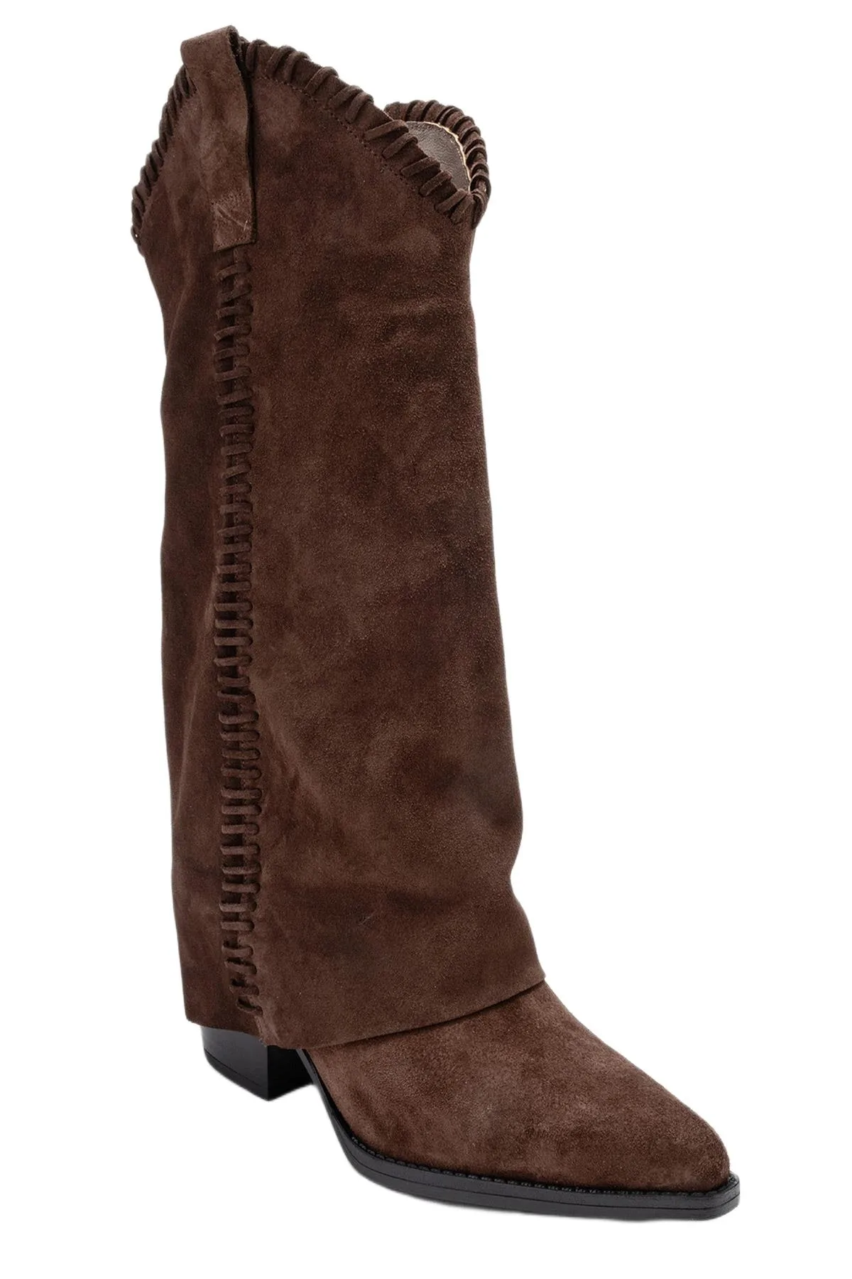 Clementina Leather Western Boot by Forever & Always Shoes