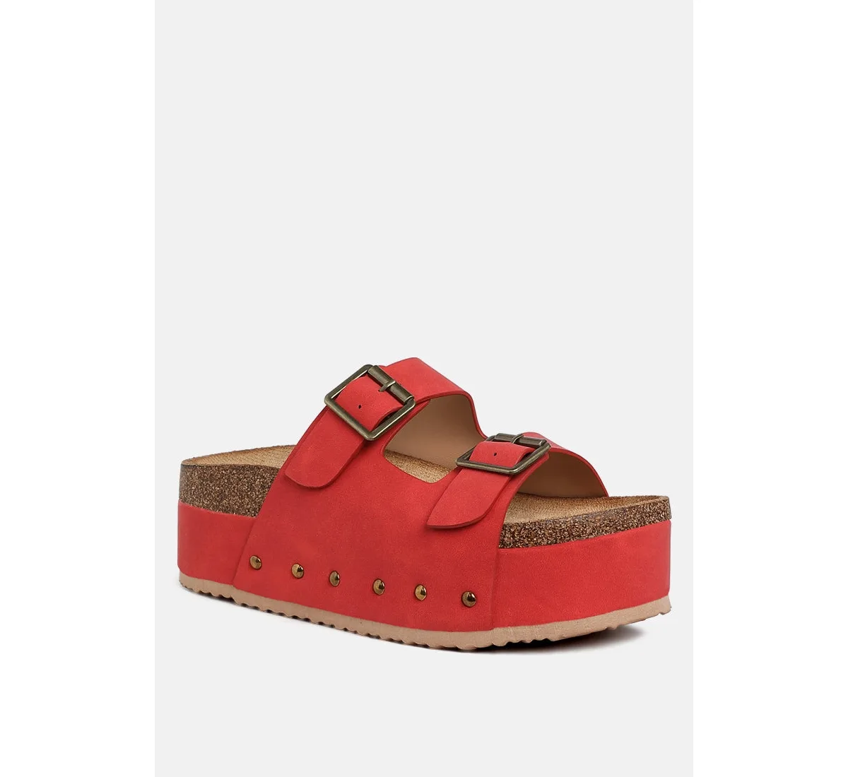 Impala Studded Faux Leather Slip Ons by London Rag