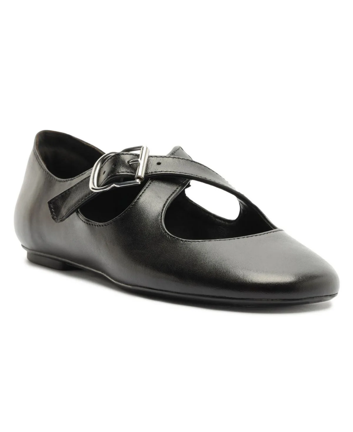 Molly Criss-Cross Round Toe Flats by Schutz