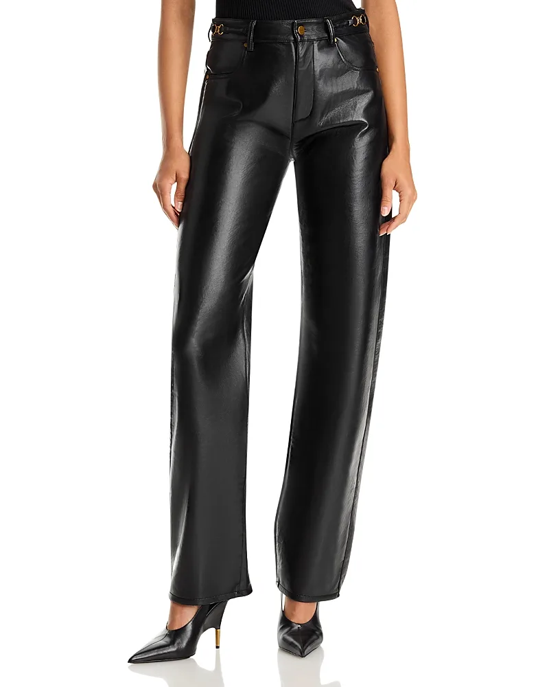 Emilie Leather Blend Novelty Waist Jeans by PAIGE