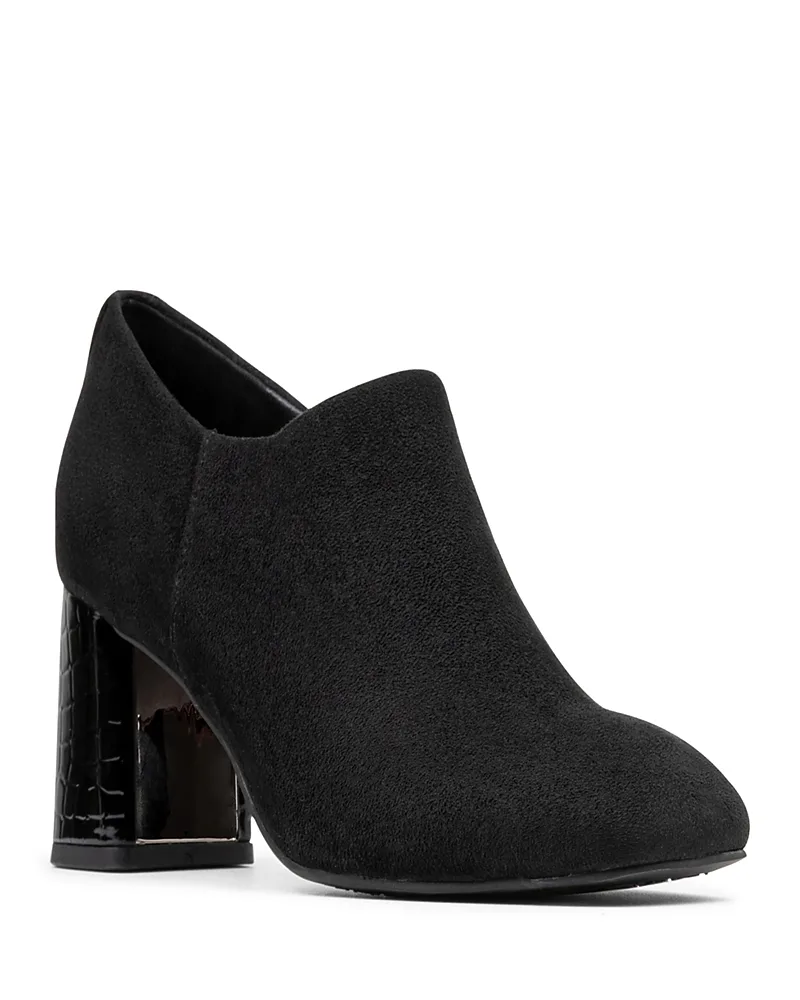 Mid Heel Suede Shooties by Donald Pliner