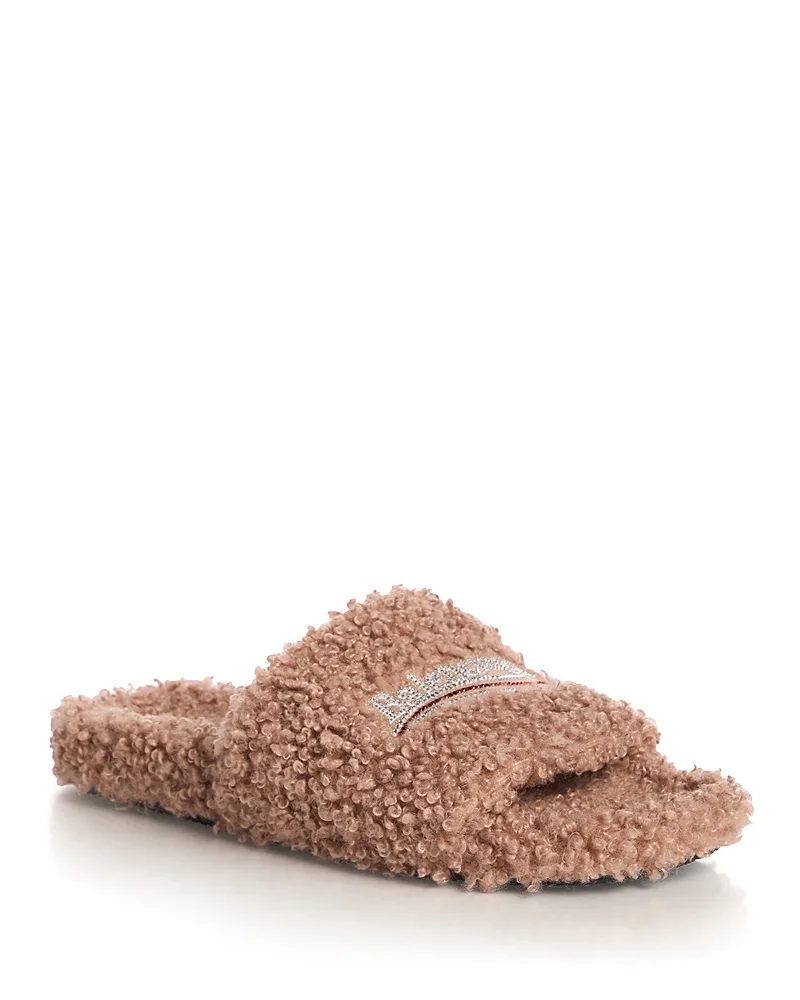 Furry Slide Slippers by Balenciaga
